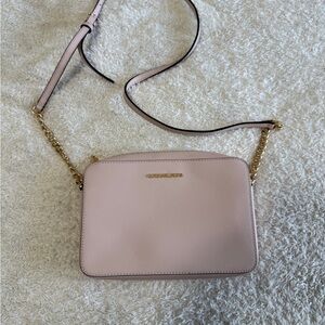 Michael Kors jet set crossbody bag, powder blush